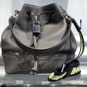Marc Jacobs Leather Elegant Style Crossbody- Ash